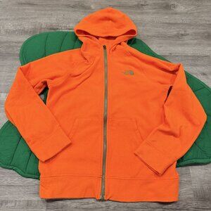 The North Face Youth Large 14 16 Orange Full Zip Fleece Jacket